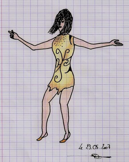 Justaucorps jaune